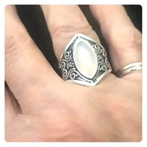 Moonstone and Sterling Ring